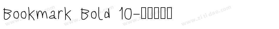 Bookmark Bold 10字体转换